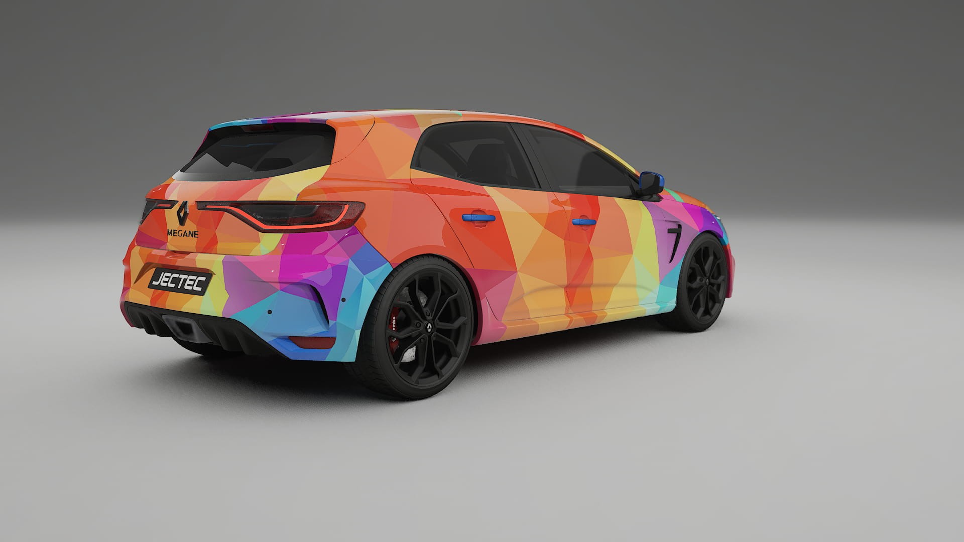 Renault Megane RS IV VECTOR VIBE – Designový Wrap PPF Fólie na auto - tisknutelný polyuretan