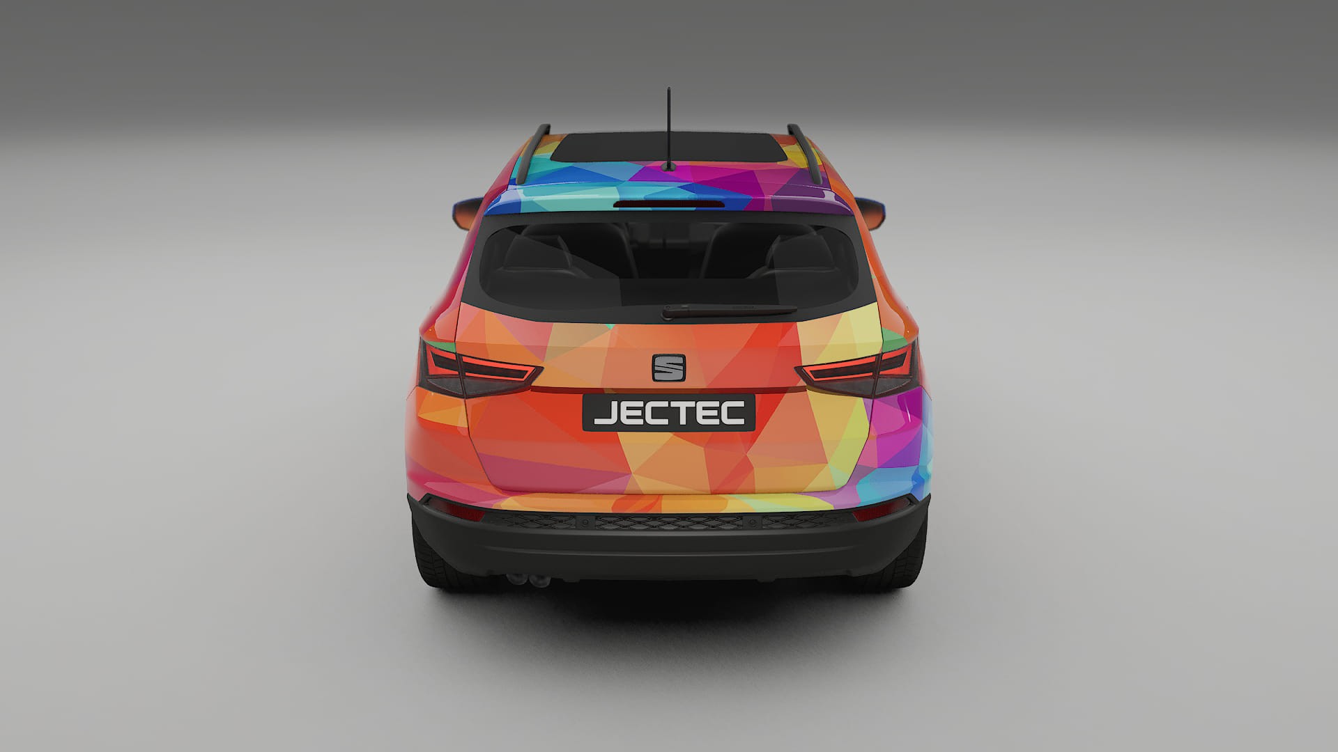 Seat Ateca KH7 VECTOR VIBE – Designový Wrap PPF Fólie na auto - tisknutelný polyuretan