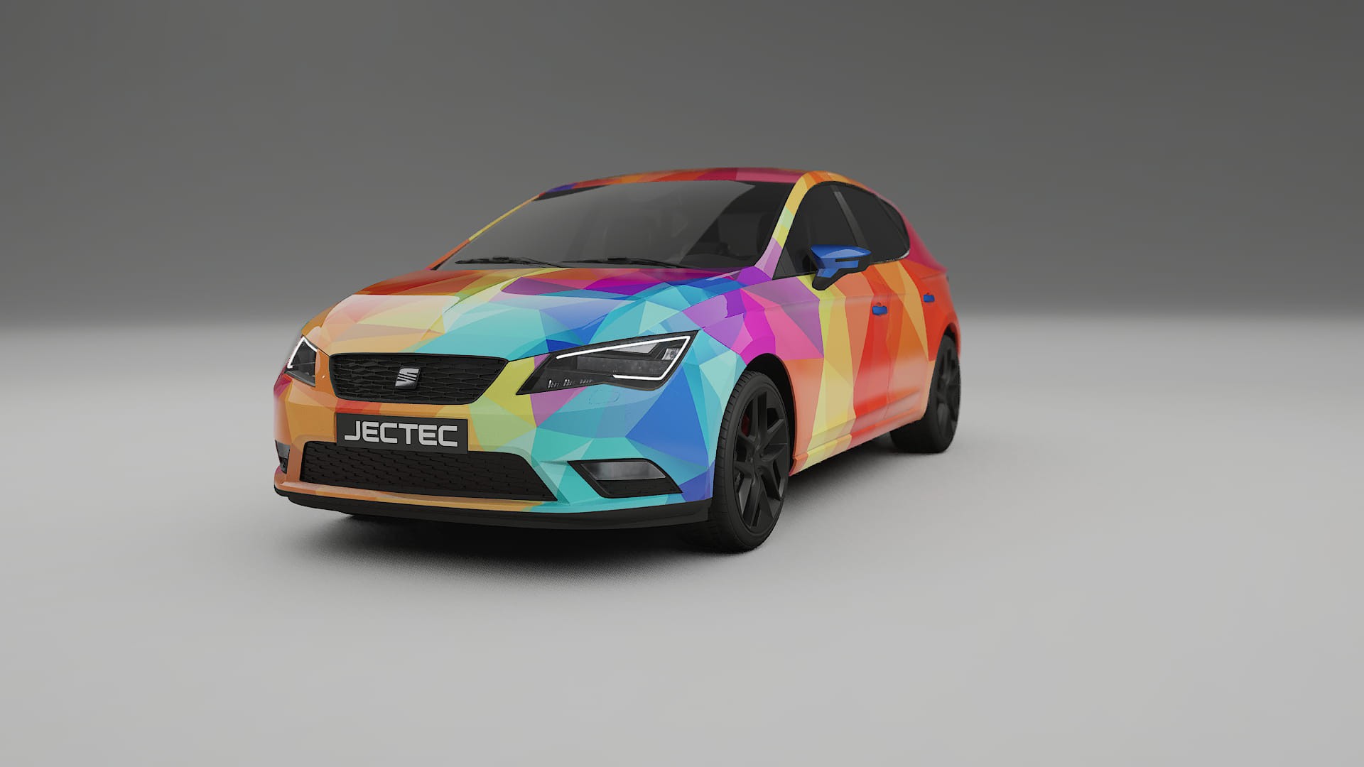 Seat Leon FR 5F VECTOR VIBE – Designový Wrap PPF Fólie na auto - tisknutelný polyuretan