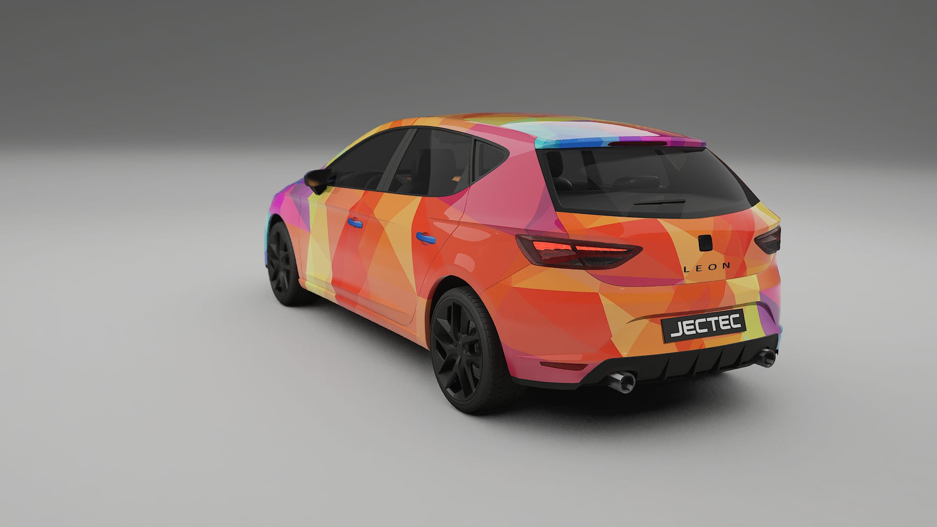Seat Leon FR 5F VECTOR VIBE – Designový Wrap PPF Fólie na auto - tisknutelný polyuretan