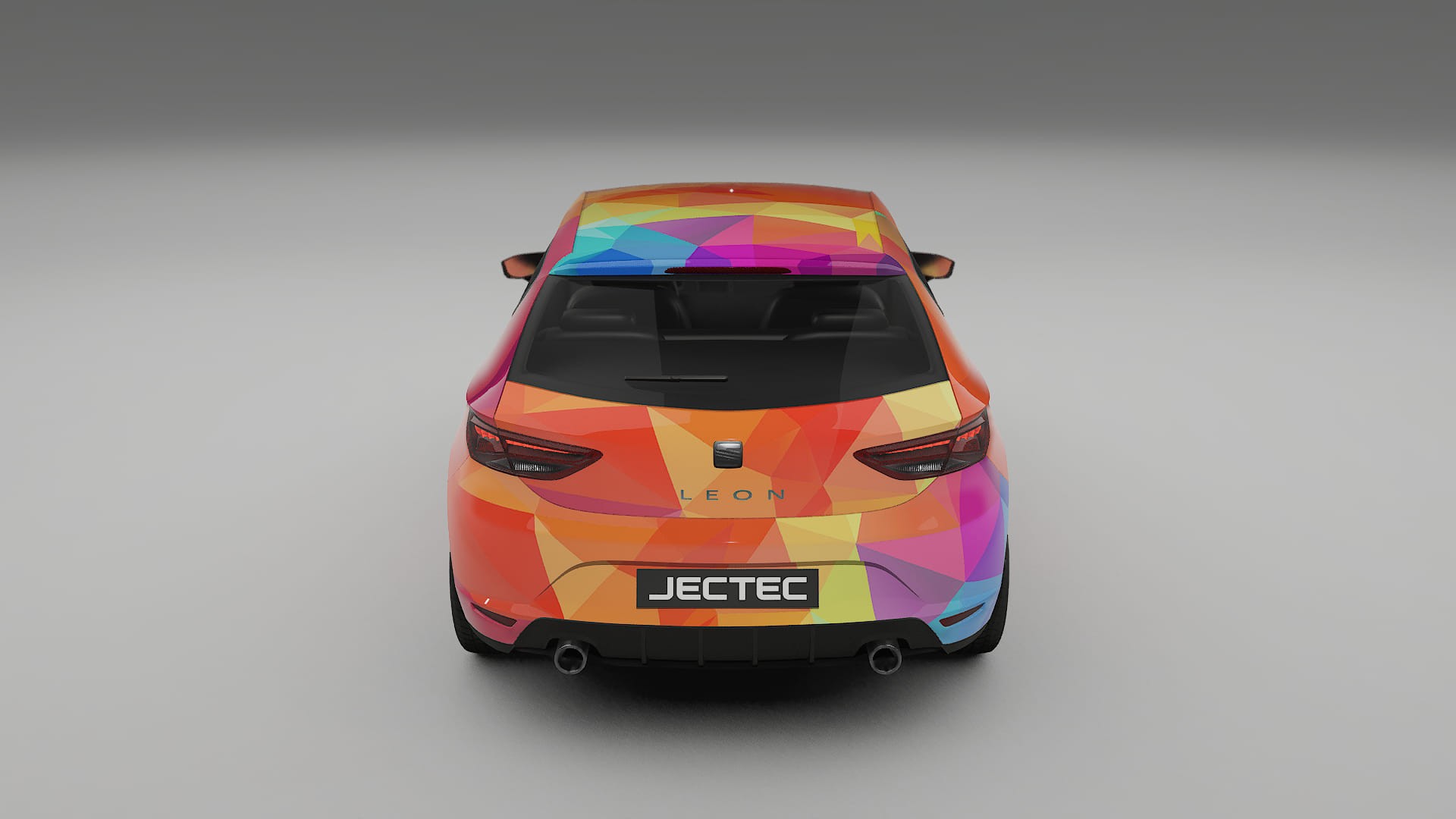 Seat Leon FR 5F VECTOR VIBE – Designový Wrap PPF Fólie na auto - tisknutelný polyuretan