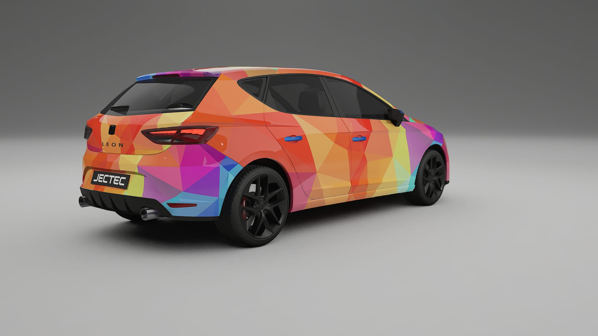 Seat Leon FR 5F VECTOR VIBE – Designový Wrap PPF Fólie na auto - tisknutelný polyuretan