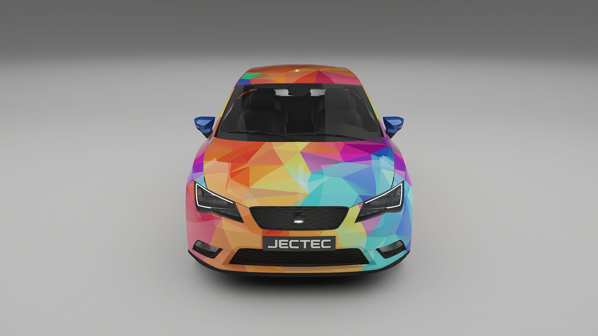 Seat Leon FR 5F VECTOR VIBE – Designový Wrap PPF Fólie na auto - tisknutelný polyuretan