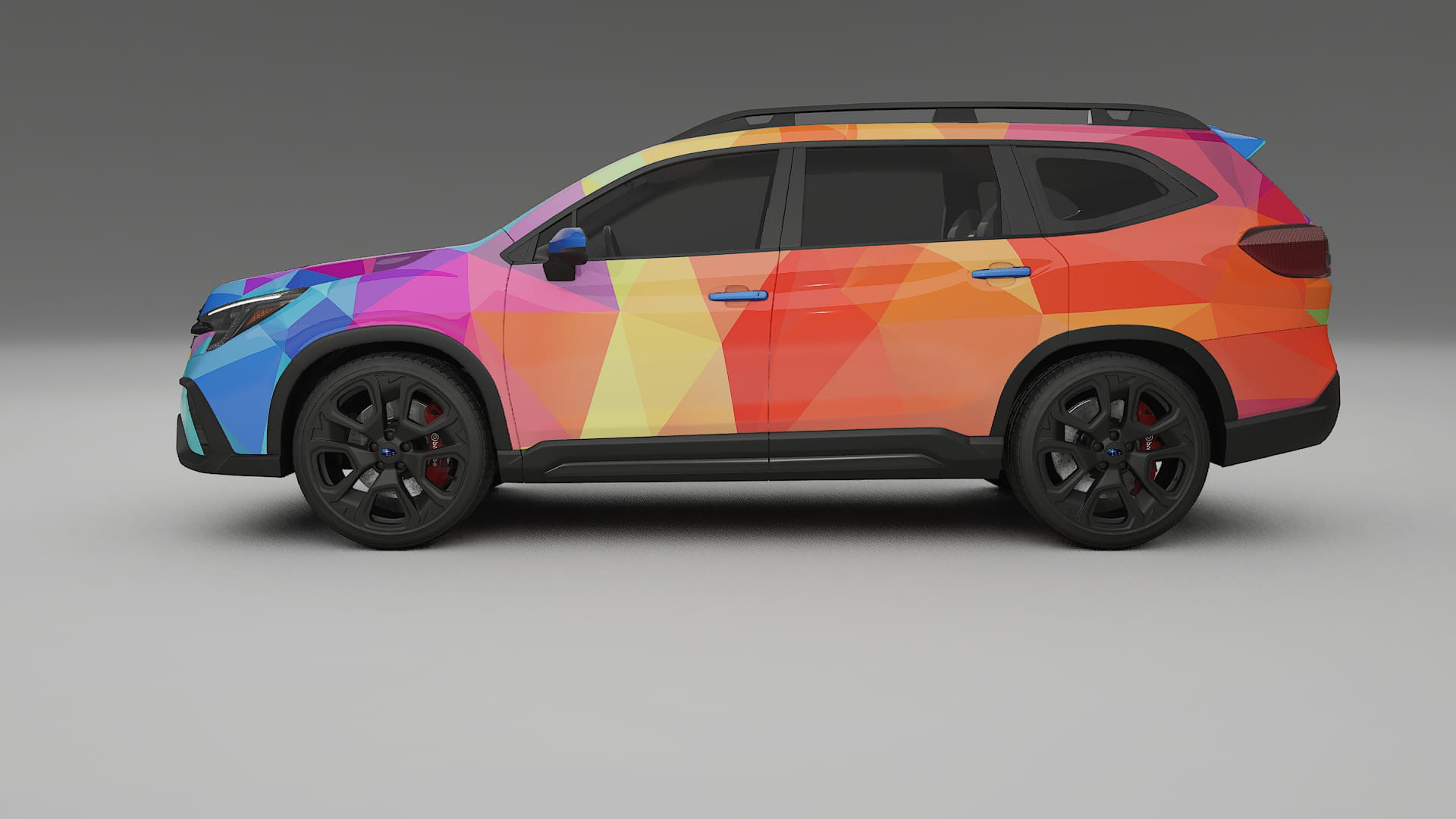 Subaru Ascent BT facelift VECTOR VIBE – Designový Wrap PPF Fólie na auto - tisknutelný polyuretan