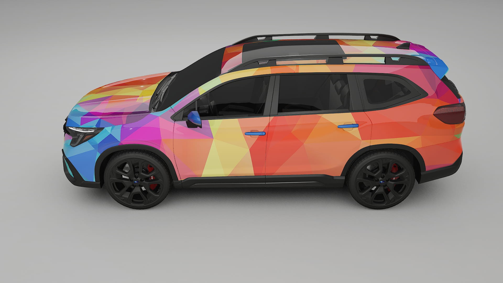 Subaru Ascent BT facelift VECTOR VIBE – Designový Wrap PPF Fólie na auto - tisknutelný polyuretan