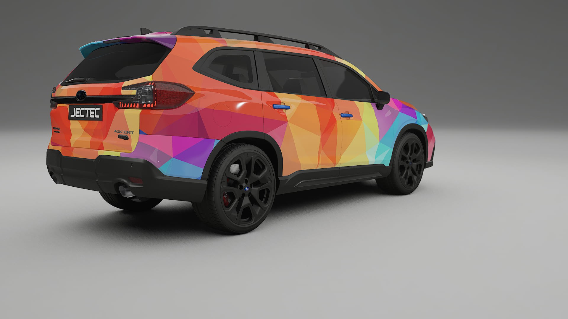 Subaru Ascent BT facelift VECTOR VIBE – Designový Wrap PPF Fólie na auto - tisknutelný polyuretan