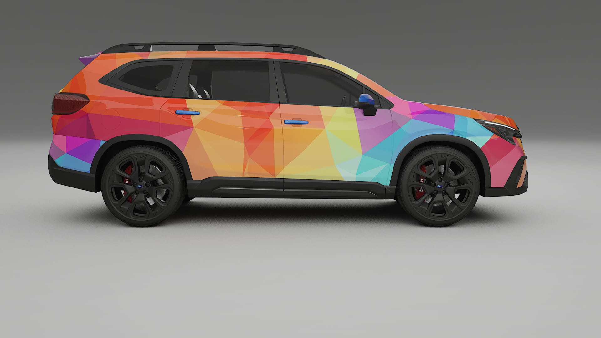 Subaru Ascent BT facelift VECTOR VIBE – Designový Wrap PPF Fólie na auto - tisknutelný polyuretan