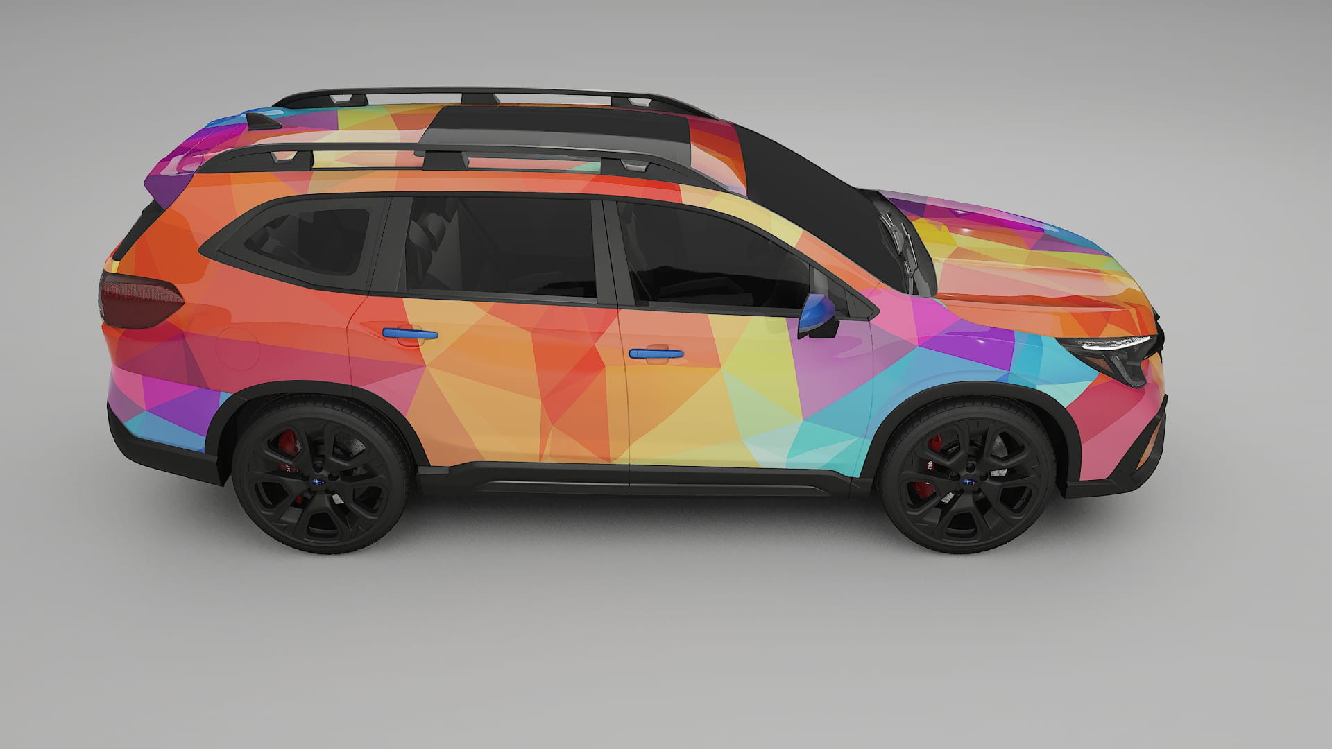 Subaru Ascent BT facelift VECTOR VIBE – Designový Wrap PPF Fólie na auto - tisknutelný polyuretan