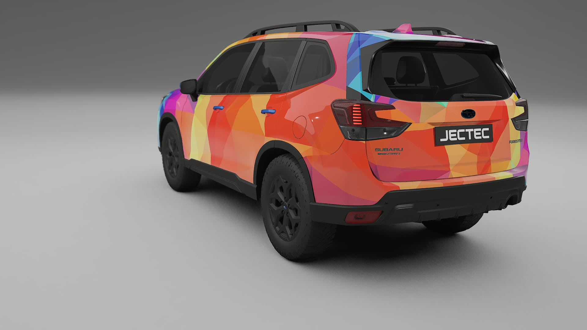 Subaru Forester V SK facelift VECTOR VIBE – Designový Wrap PPF Fólie na auto - tisknutelný polyuretan