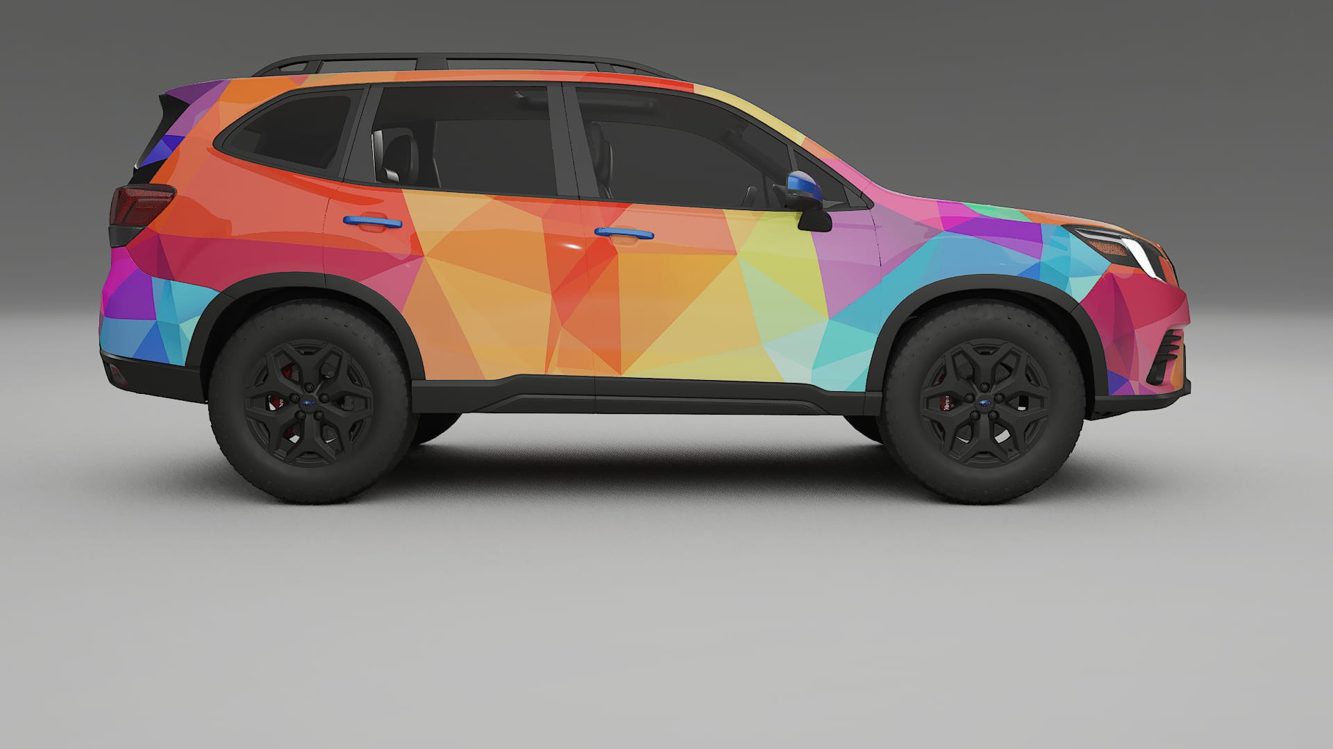 Subaru Forester V SK facelift VECTOR VIBE – Designový Wrap PPF Fólie na auto - tisknutelný polyuretan