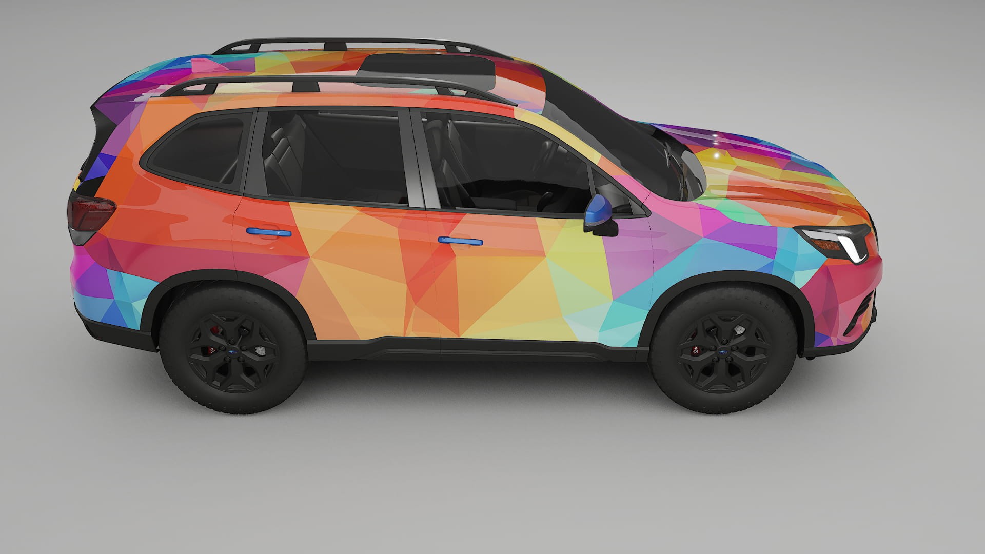 Subaru Forester V SK facelift VECTOR VIBE – Designový Wrap PPF Fólie na auto - tisknutelný polyuretan