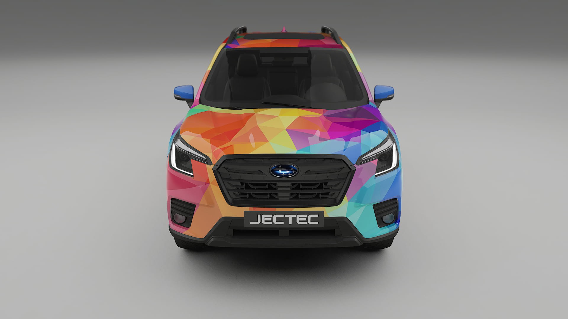 Subaru Forester V SK facelift VECTOR VIBE – Designový Wrap PPF Fólie na auto - tisknutelný polyuretan