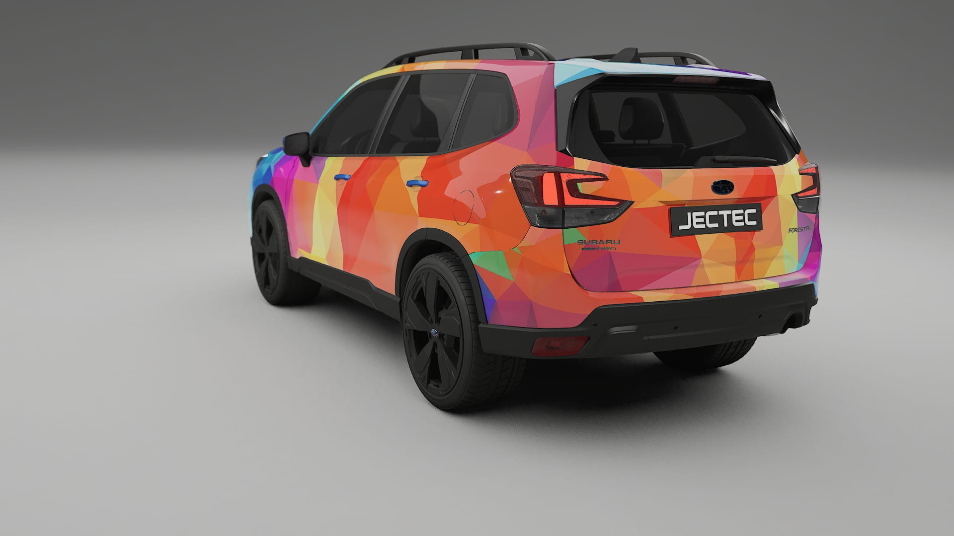 Subaru Forester V SK prefacelift VECTOR VIBE – Designový Wrap PPF Fólie na auto - tisknutelný polyuretan
