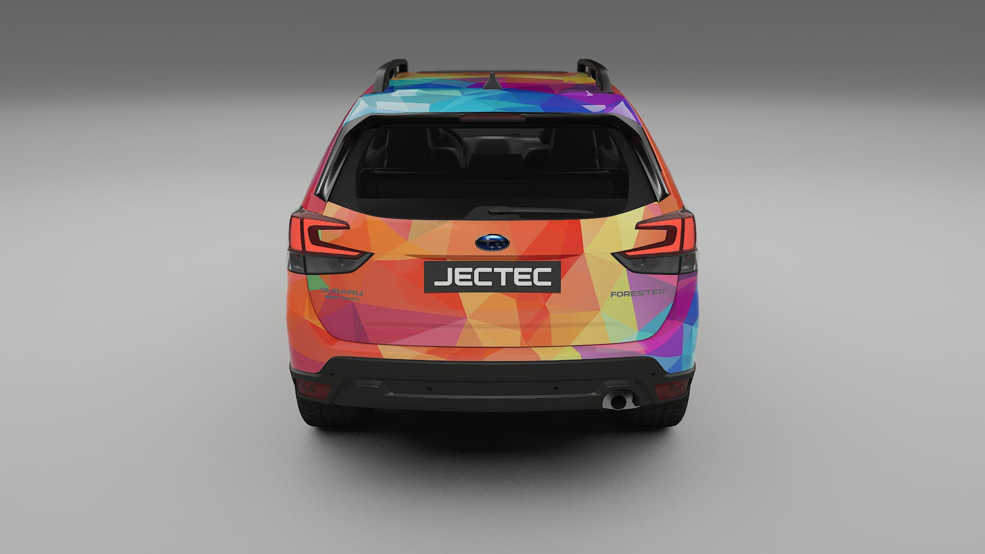 Subaru Forester V SK prefacelift VECTOR VIBE – Designový Wrap PPF Fólie na auto - tisknutelný polyuretan