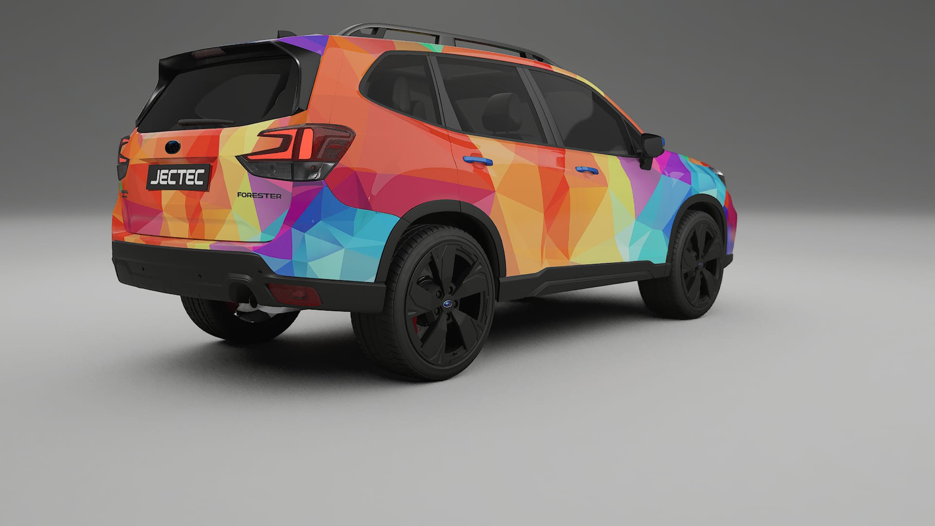 Subaru Forester V SK prefacelift VECTOR VIBE – Designový Wrap PPF Fólie na auto - tisknutelný polyuretan