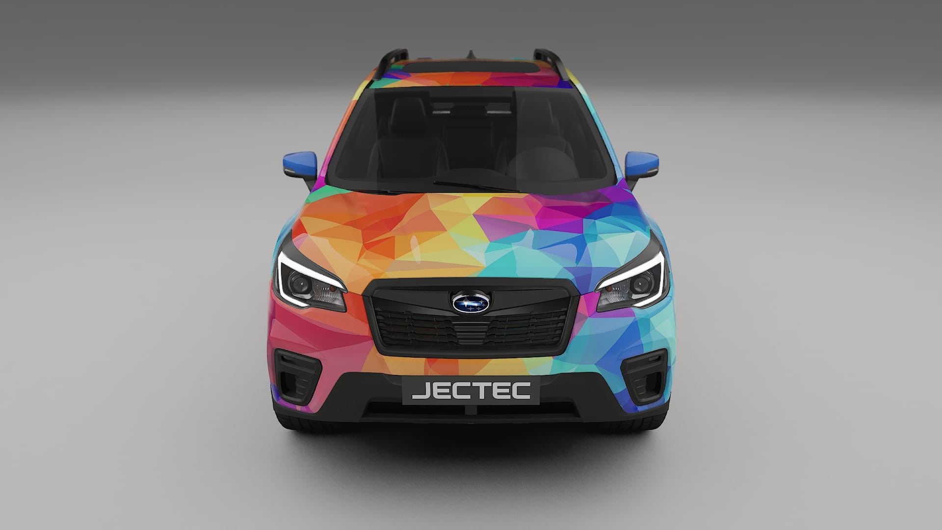 Subaru Forester V SK prefacelift VECTOR VIBE – Designový Wrap PPF Fólie na auto - tisknutelný polyuretan