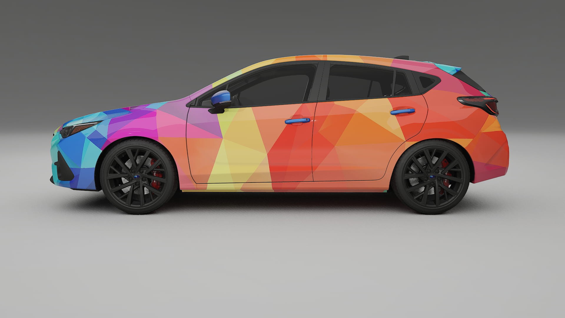 Subaru Impreza GU VECTOR VIBE – Designový Wrap PPF Fólie na auto - tisknutelný polyuretan