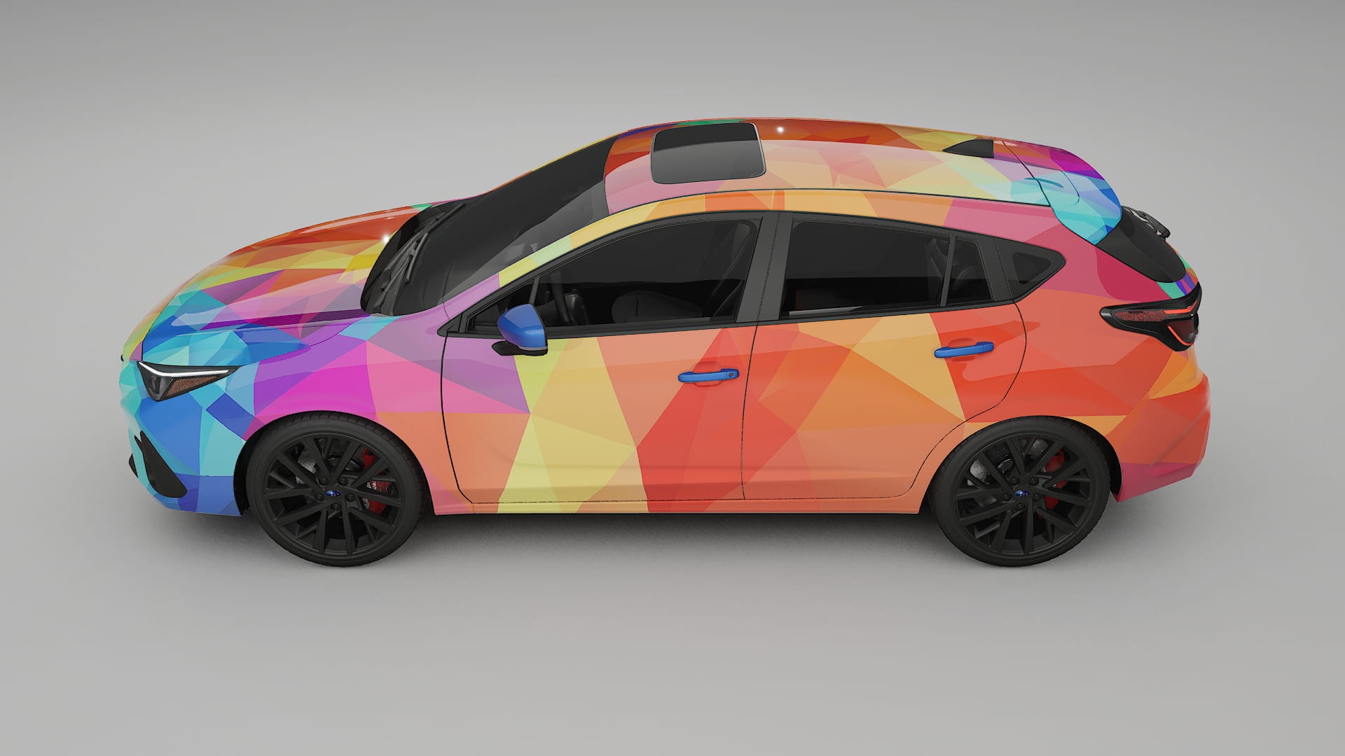 Subaru Impreza GU VECTOR VIBE – Designový Wrap PPF Fólie na auto - tisknutelný polyuretan