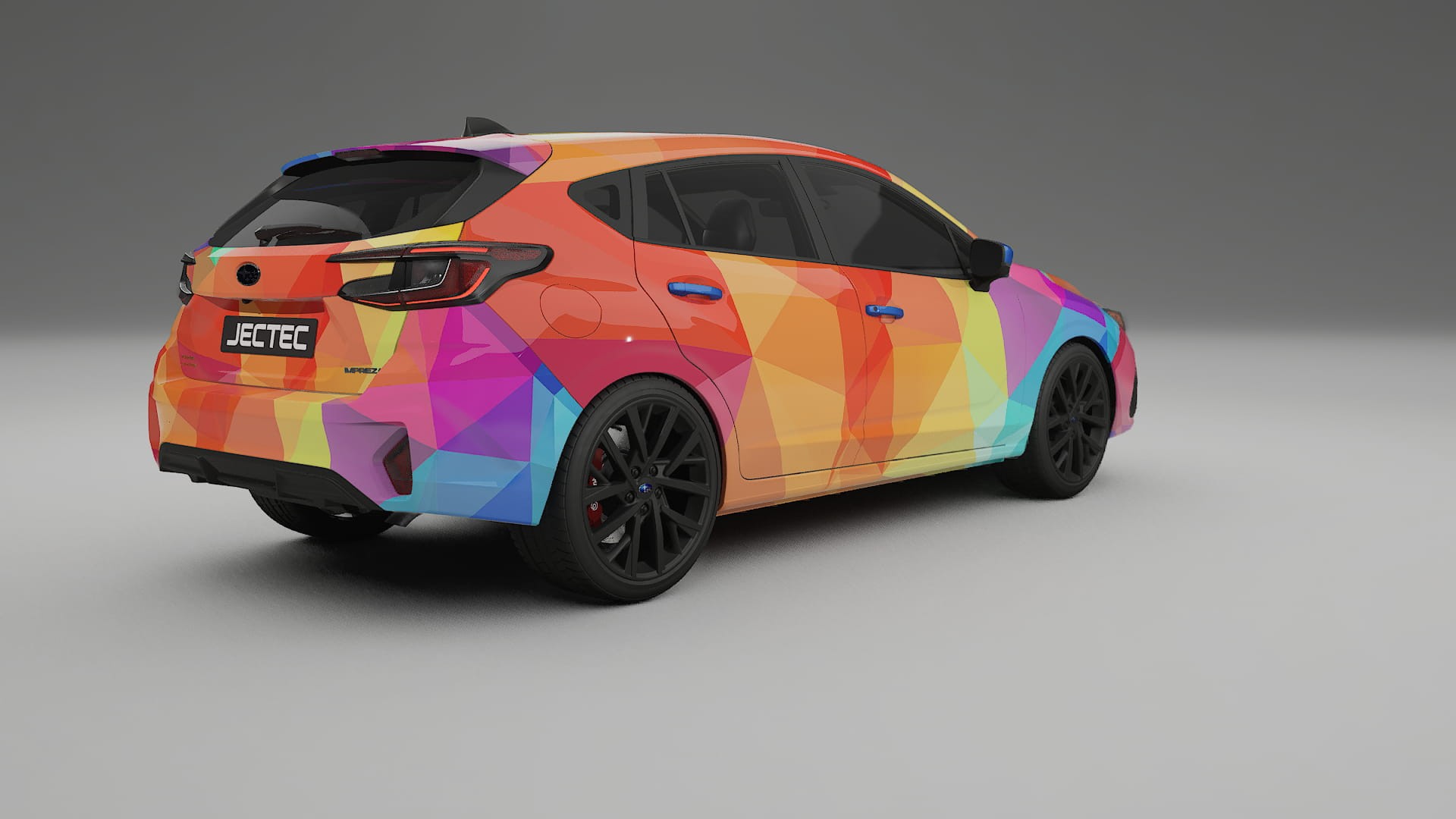 Subaru Impreza GU VECTOR VIBE – Designový Wrap PPF Fólie na auto - tisknutelný polyuretan