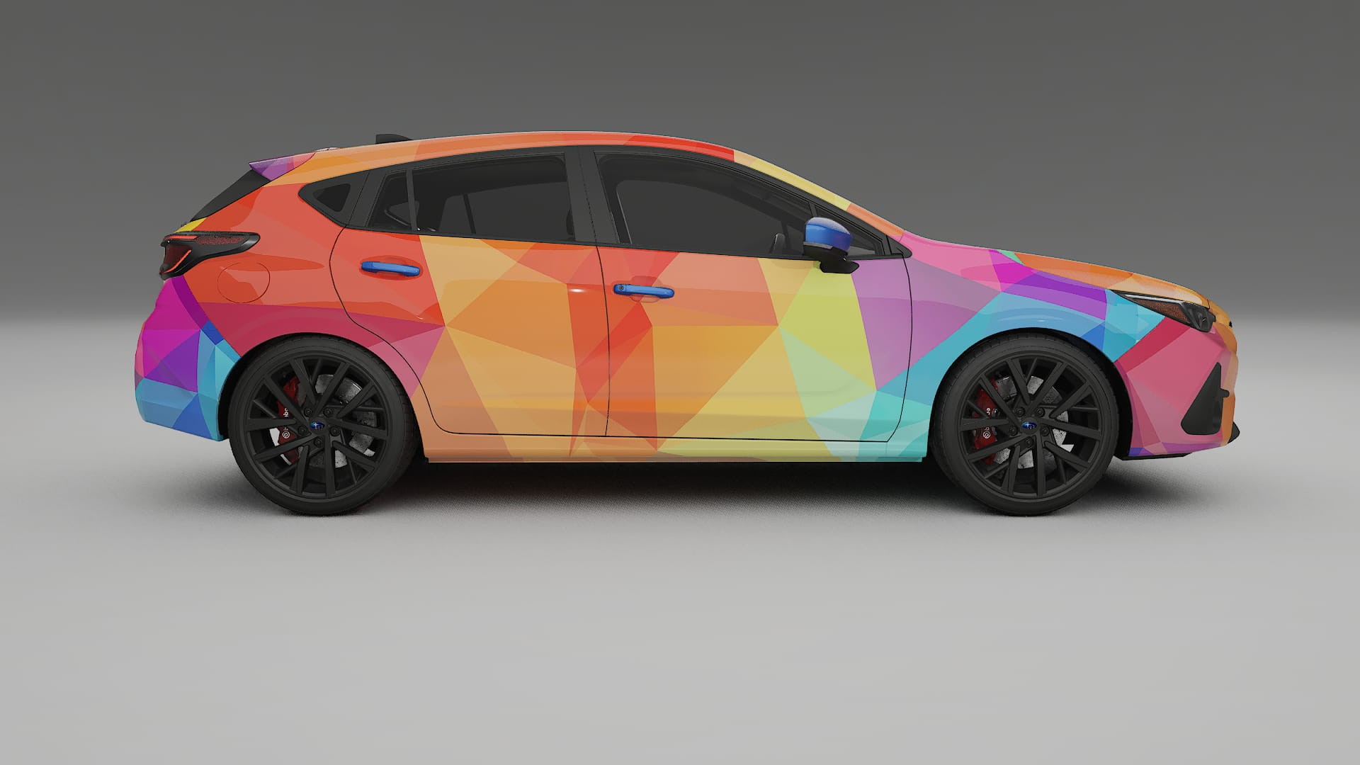 Subaru Impreza GU VECTOR VIBE – Designový Wrap PPF Fólie na auto - tisknutelný polyuretan