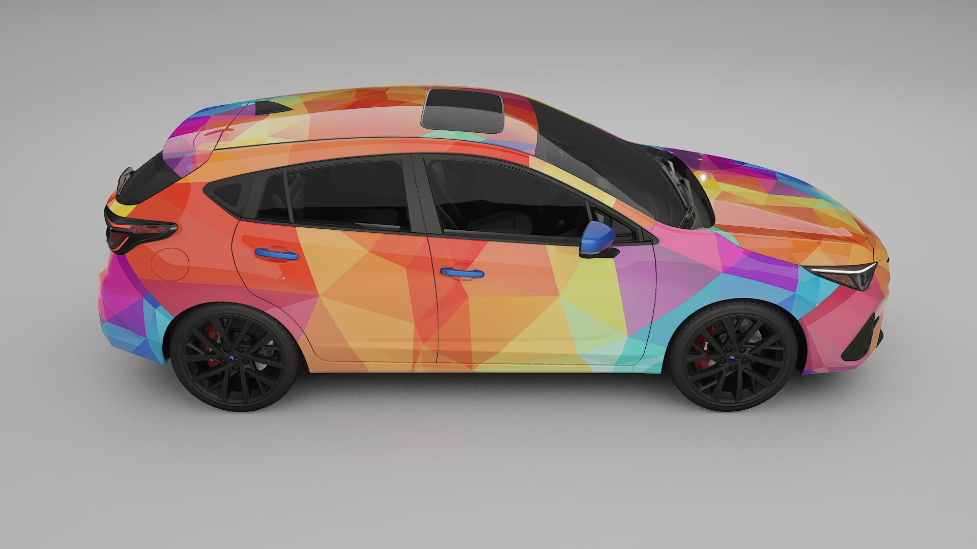 Subaru Impreza GU VECTOR VIBE – Designový Wrap PPF Fólie na auto - tisknutelný polyuretan