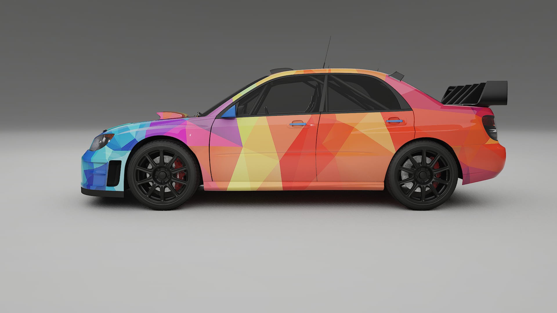 Subaru Impreza WRC GD VECTOR VIBE – Designový Wrap PPF Fólie na auto - tisknutelný polyuretan