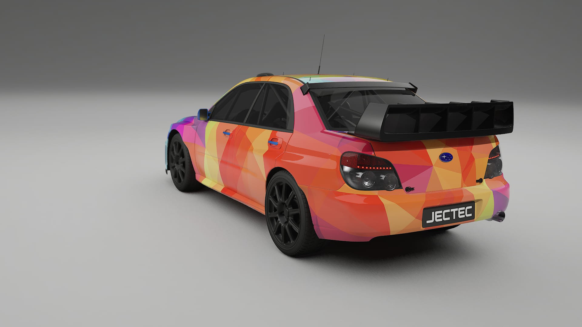 Subaru Impreza WRC GD VECTOR VIBE – Designový Wrap PPF Fólie na auto - tisknutelný polyuretan
