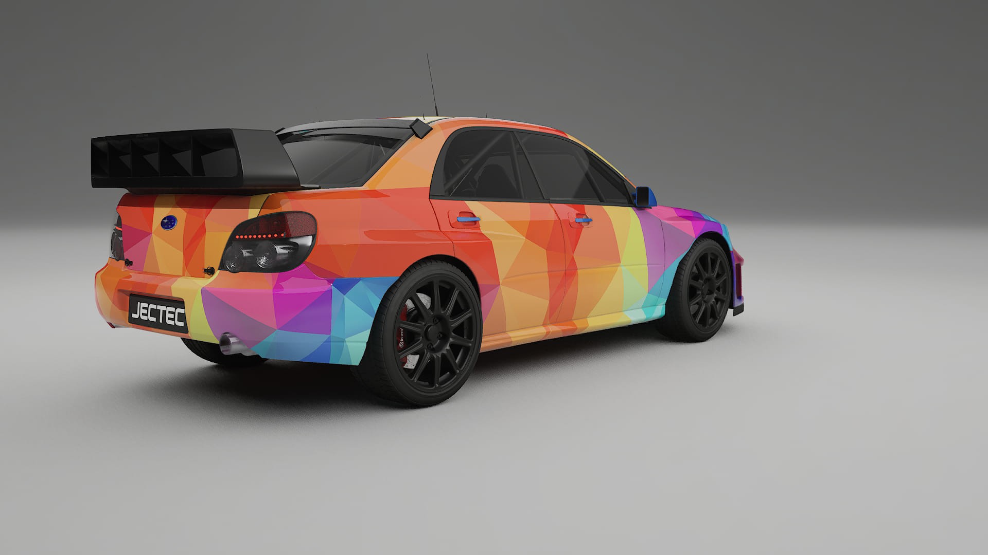 Subaru Impreza WRC GD VECTOR VIBE – Designový Wrap PPF Fólie na auto - tisknutelný polyuretan
