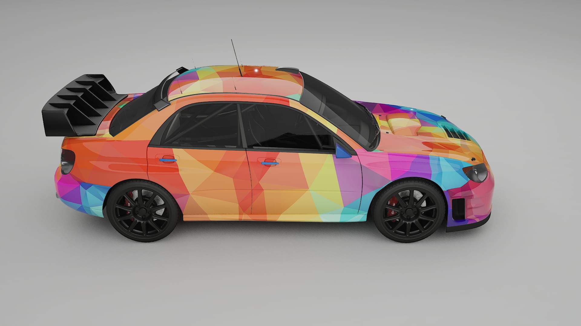 Subaru Impreza WRC GD VECTOR VIBE – Designový Wrap PPF Fólie na auto - tisknutelný polyuretan