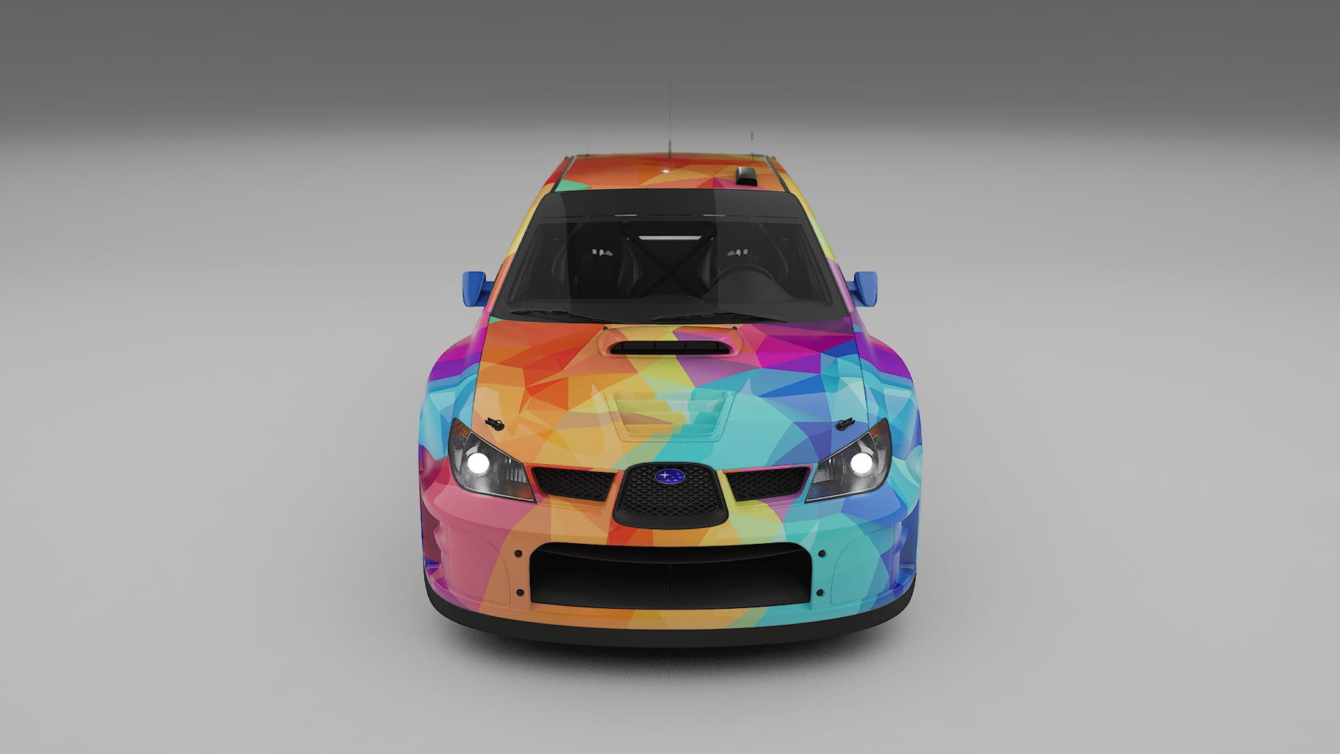 Subaru Impreza WRC GD VECTOR VIBE – Designový Wrap PPF Fólie na auto - tisknutelný polyuretan
