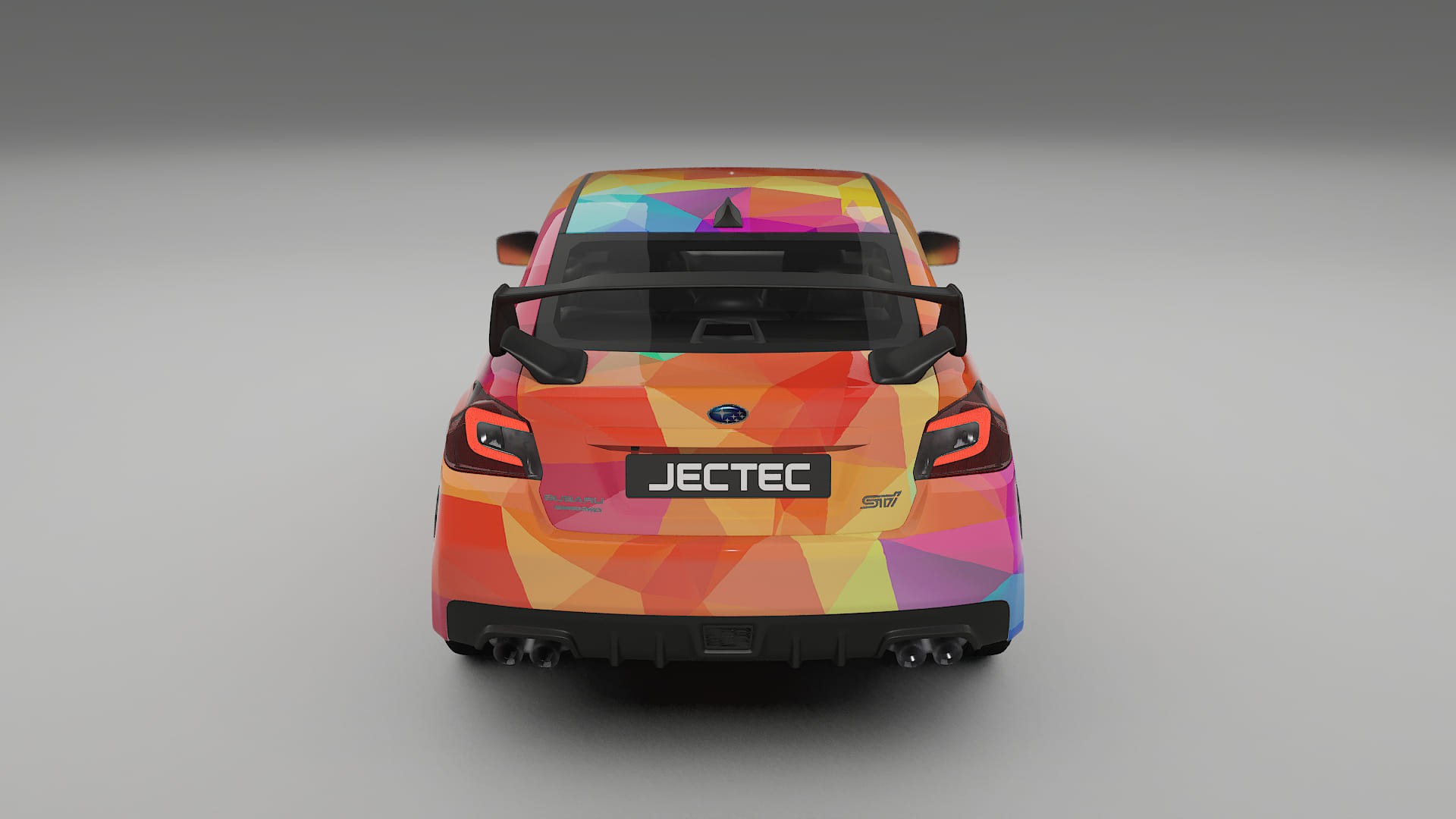 Subaru Impreza WRX Sti VA prefacelift VECTOR VIBE – Designový Wrap PPF Fólie na auto - tisknutelný polyuretan