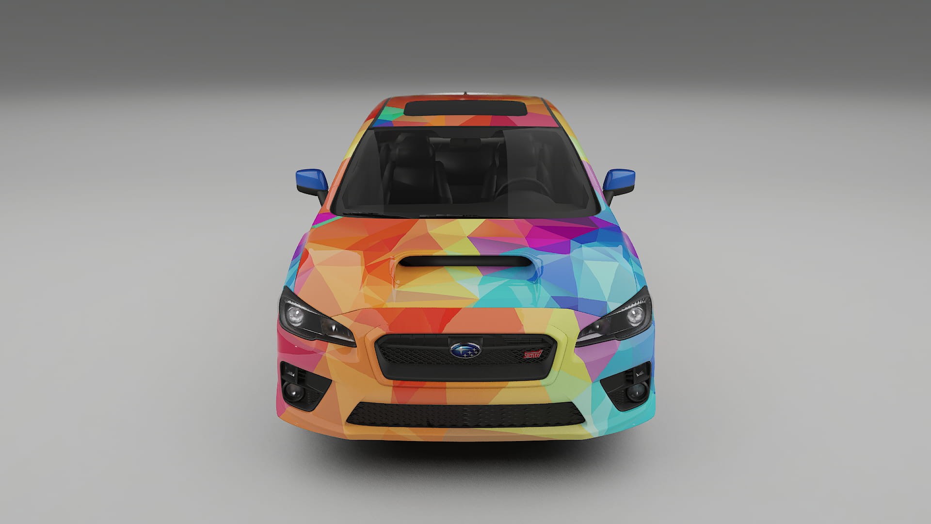 Subaru Impreza WRX Sti VA prefacelift VECTOR VIBE – Designový Wrap PPF Fólie na auto - tisknutelný polyuretan