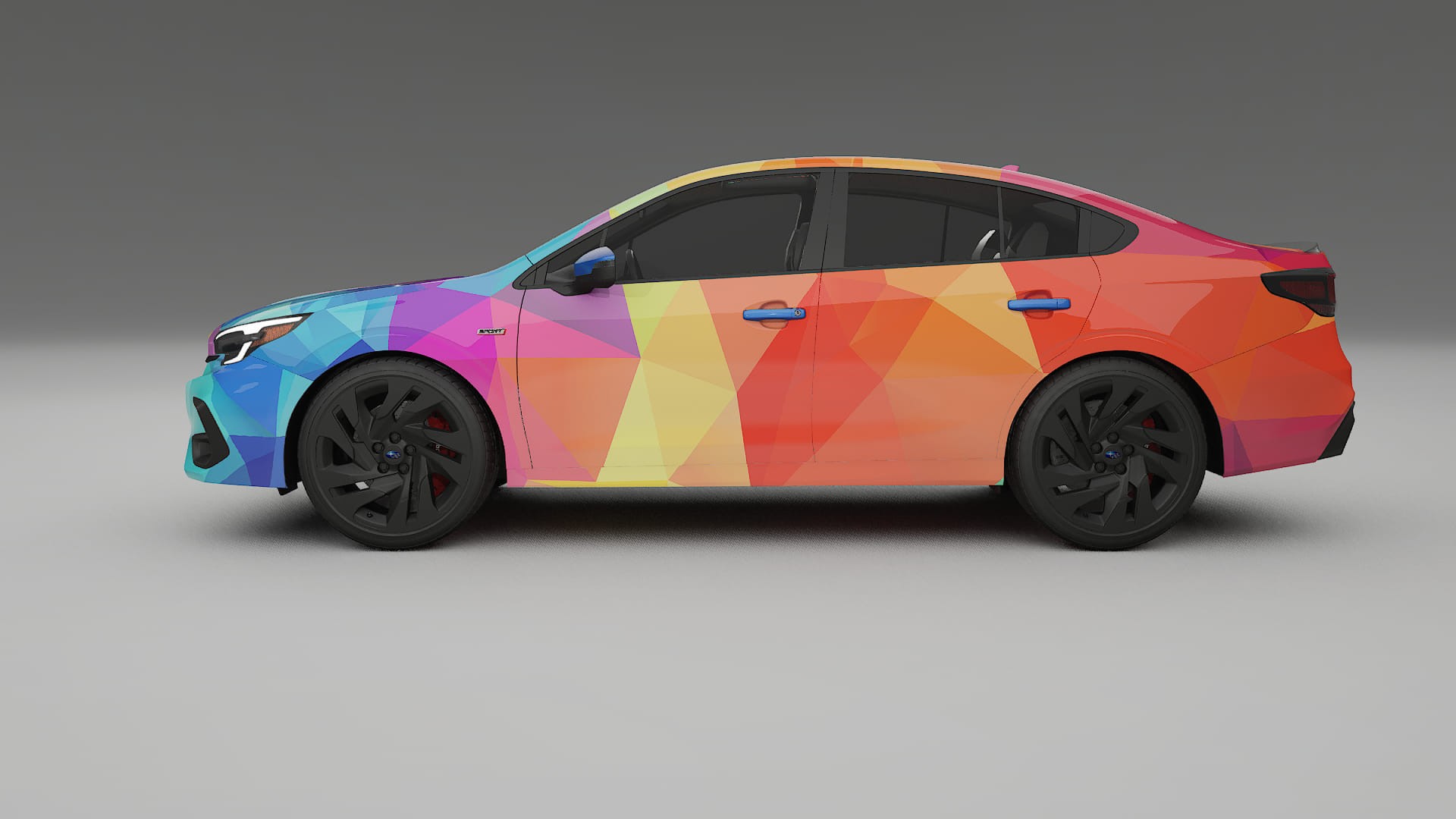 Subaru Legacy BW VECTOR VIBE – Designový Wrap PPF Fólie na auto - tisknutelný polyuretan