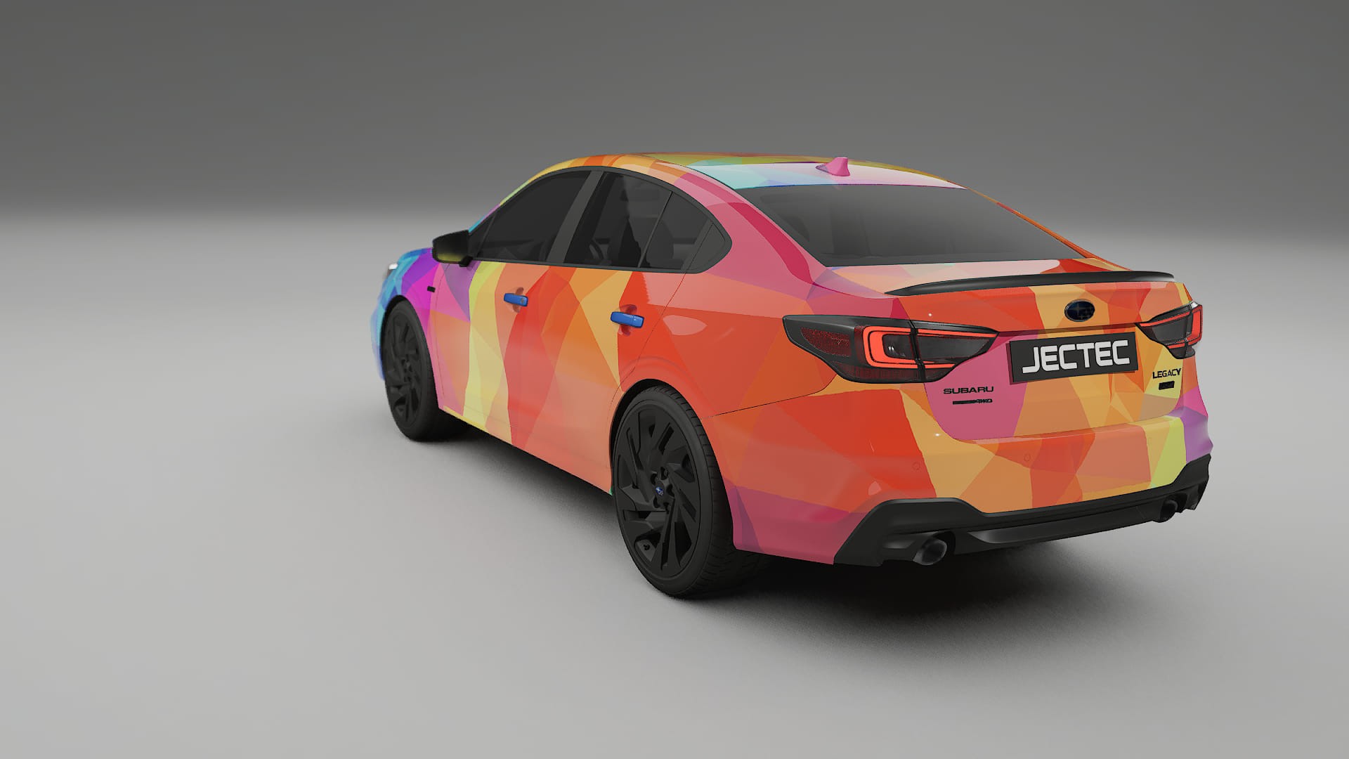 Subaru Legacy BW VECTOR VIBE – Designový Wrap PPF Fólie na auto - tisknutelný polyuretan