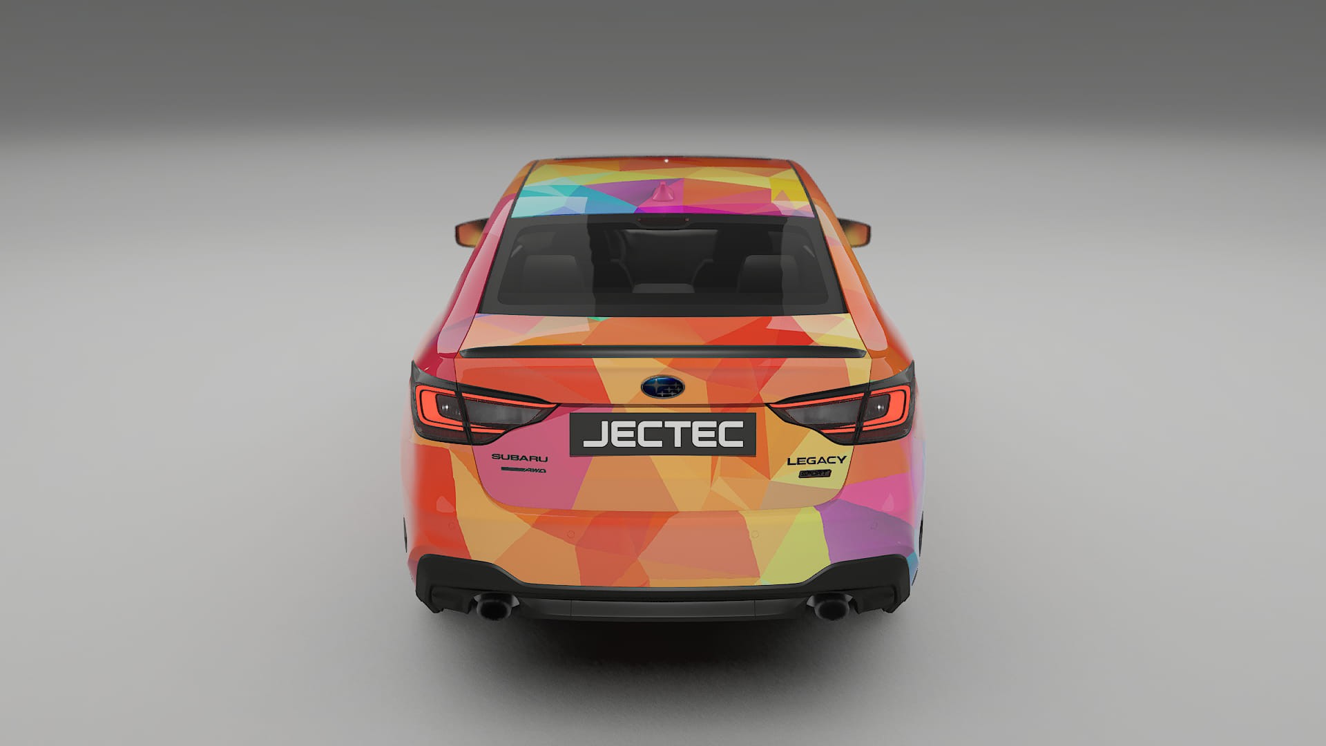 Subaru Legacy BW VECTOR VIBE – Designový Wrap PPF Fólie na auto - tisknutelný polyuretan