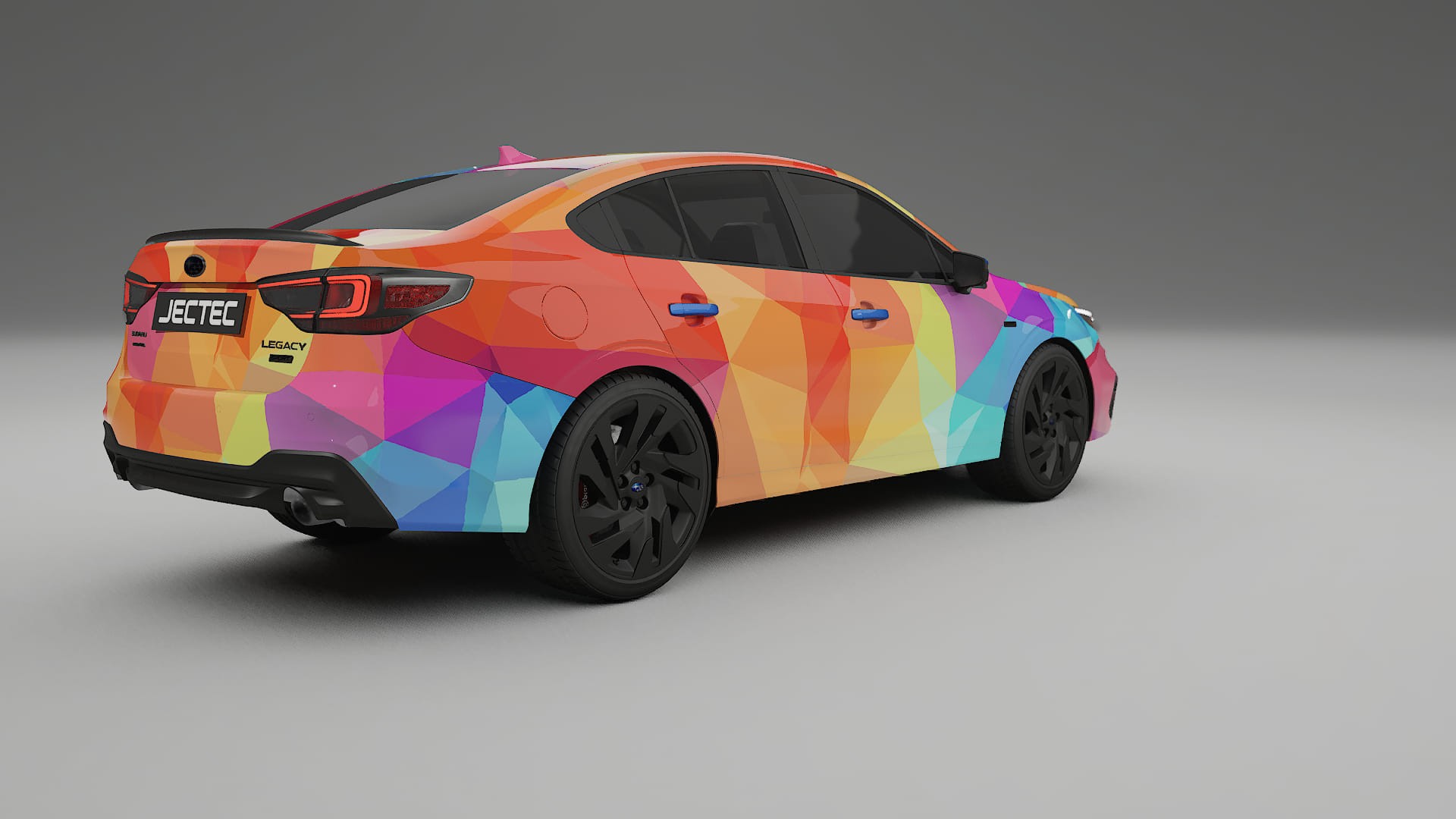 Subaru Legacy BW VECTOR VIBE – Designový Wrap PPF Fólie na auto - tisknutelný polyuretan