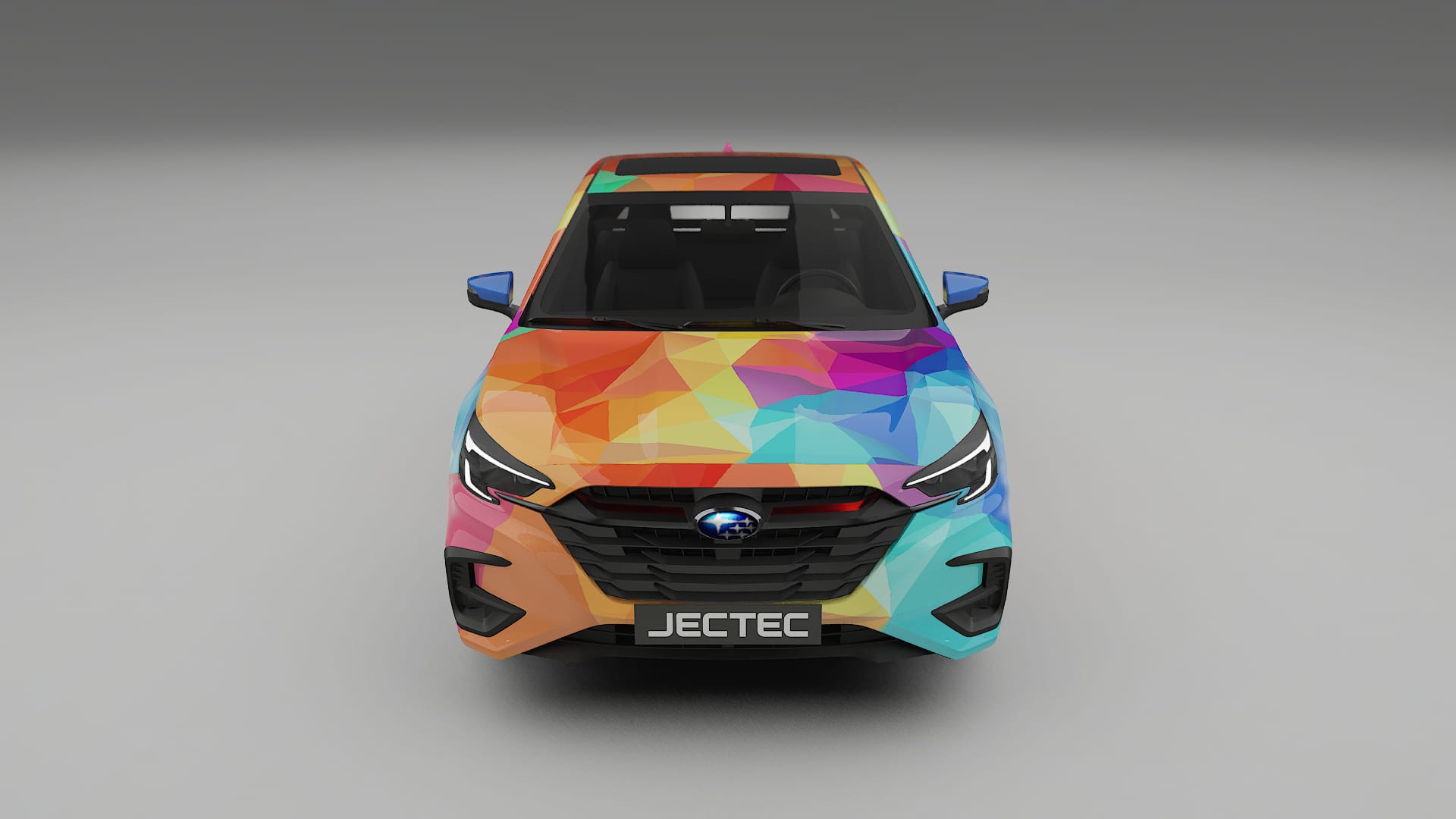 Subaru Legacy BW VECTOR VIBE – Designový Wrap PPF Fólie na auto - tisknutelný polyuretan