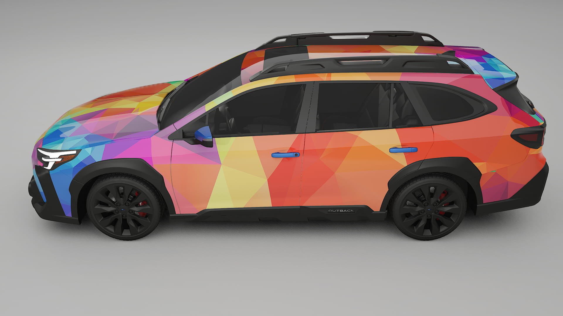 Subaru Outback VI BS facelift VECTOR VIBE – Designový Wrap PPF Fólie na auto - tisknutelný polyuretan