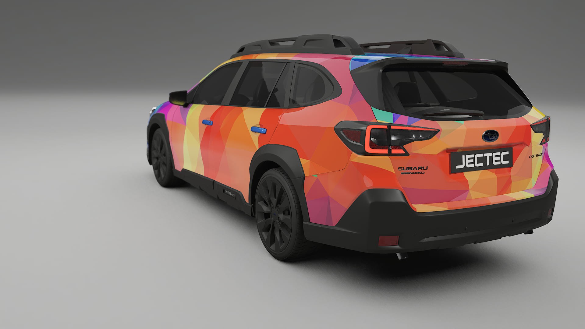 Subaru Outback VI BS facelift VECTOR VIBE – Designový Wrap PPF Fólie na auto - tisknutelný polyuretan