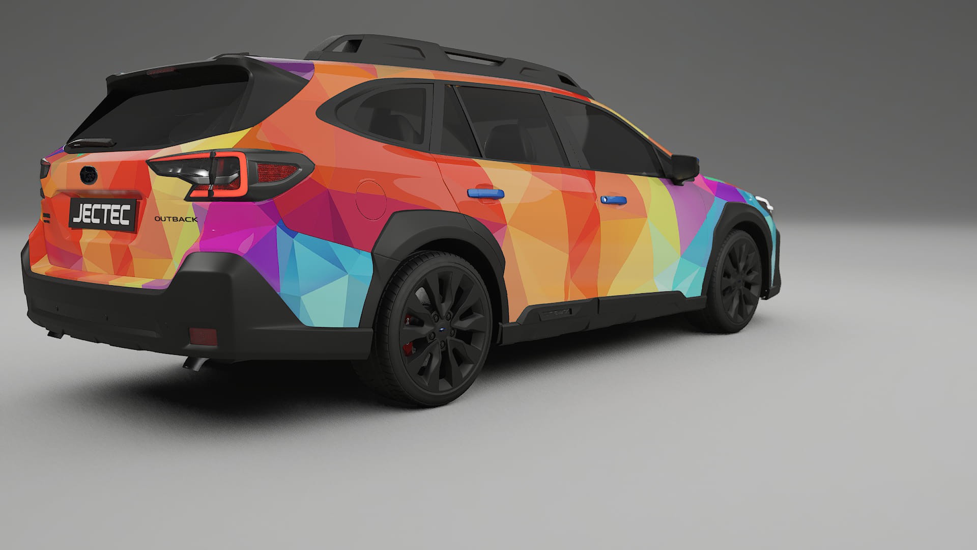 Subaru Outback VI BS facelift VECTOR VIBE – Designový Wrap PPF Fólie na auto - tisknutelný polyuretan