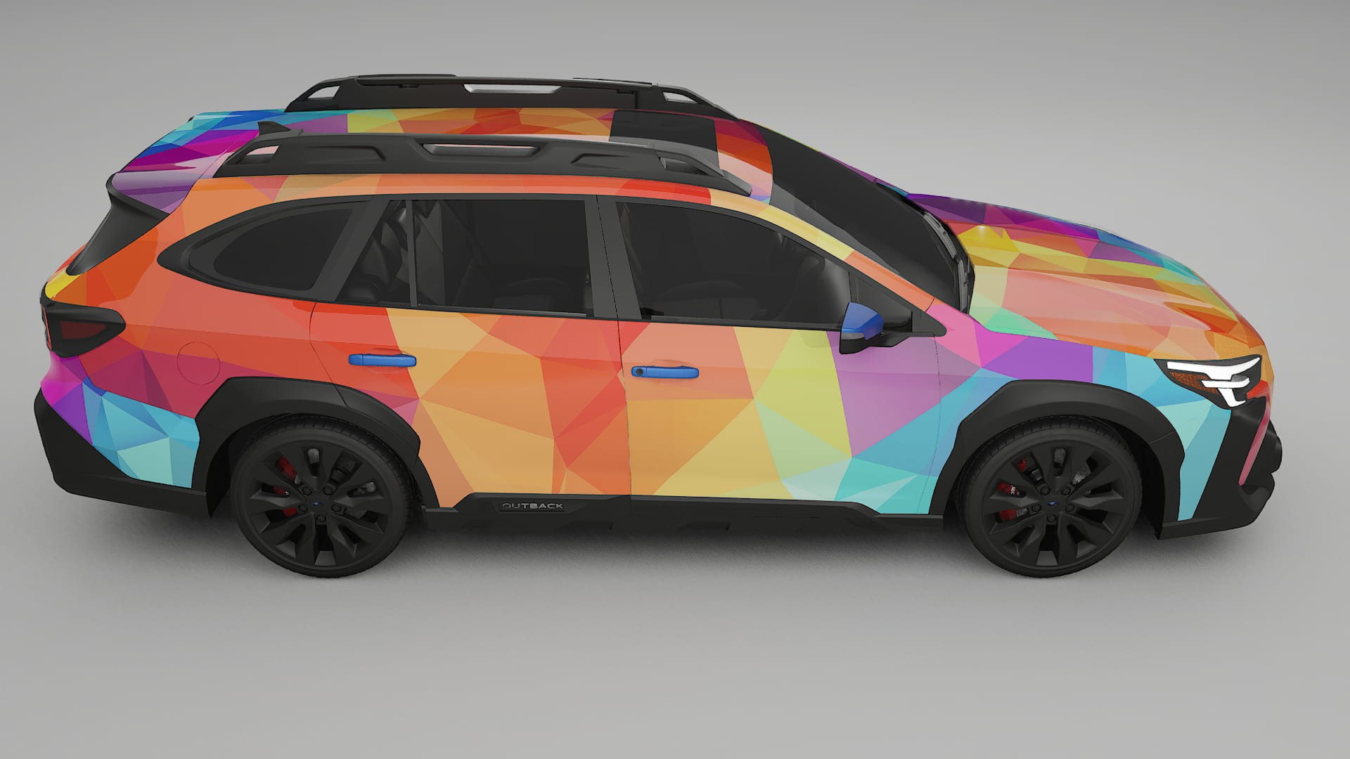 Subaru Outback VI BS facelift VECTOR VIBE – Designový Wrap PPF Fólie na auto - tisknutelný polyuretan