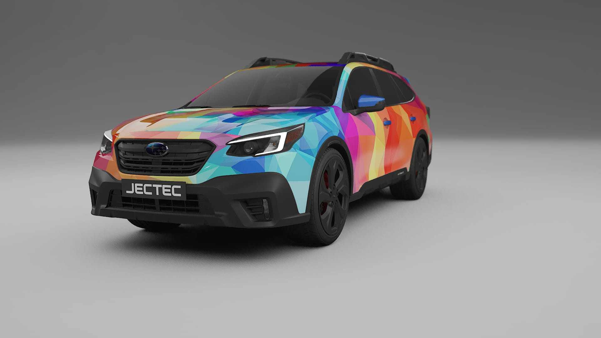 Subaru Outback VI BS prefacelift VECTOR VIBE – Designový Wrap PPF Fólie na auto - tisknutelný polyuretan