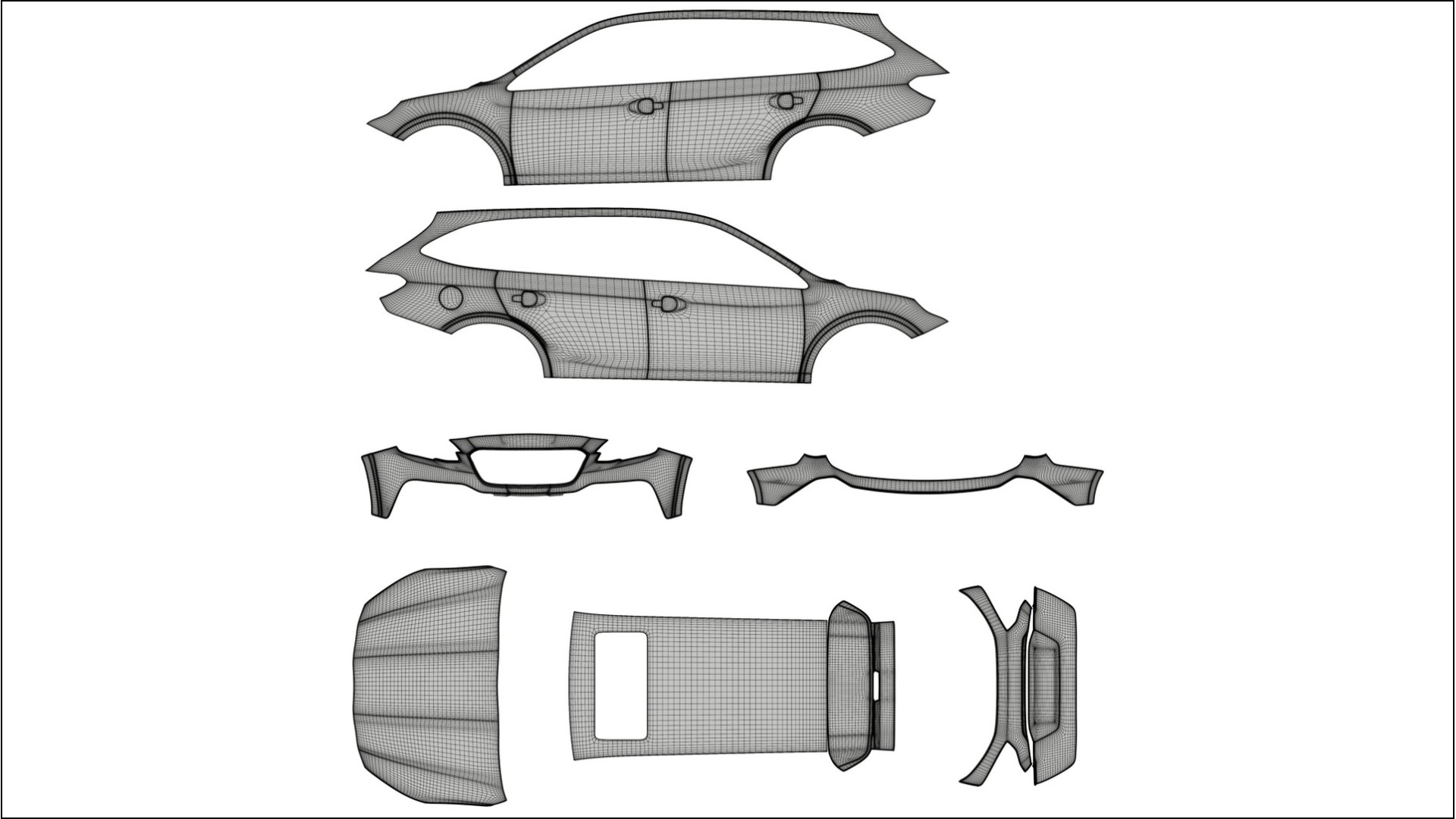Subaru Outback VI BS prefacelift VECTOR VIBE – Designový Wrap PPF Fólie na auto - tisknutelný polyuretan