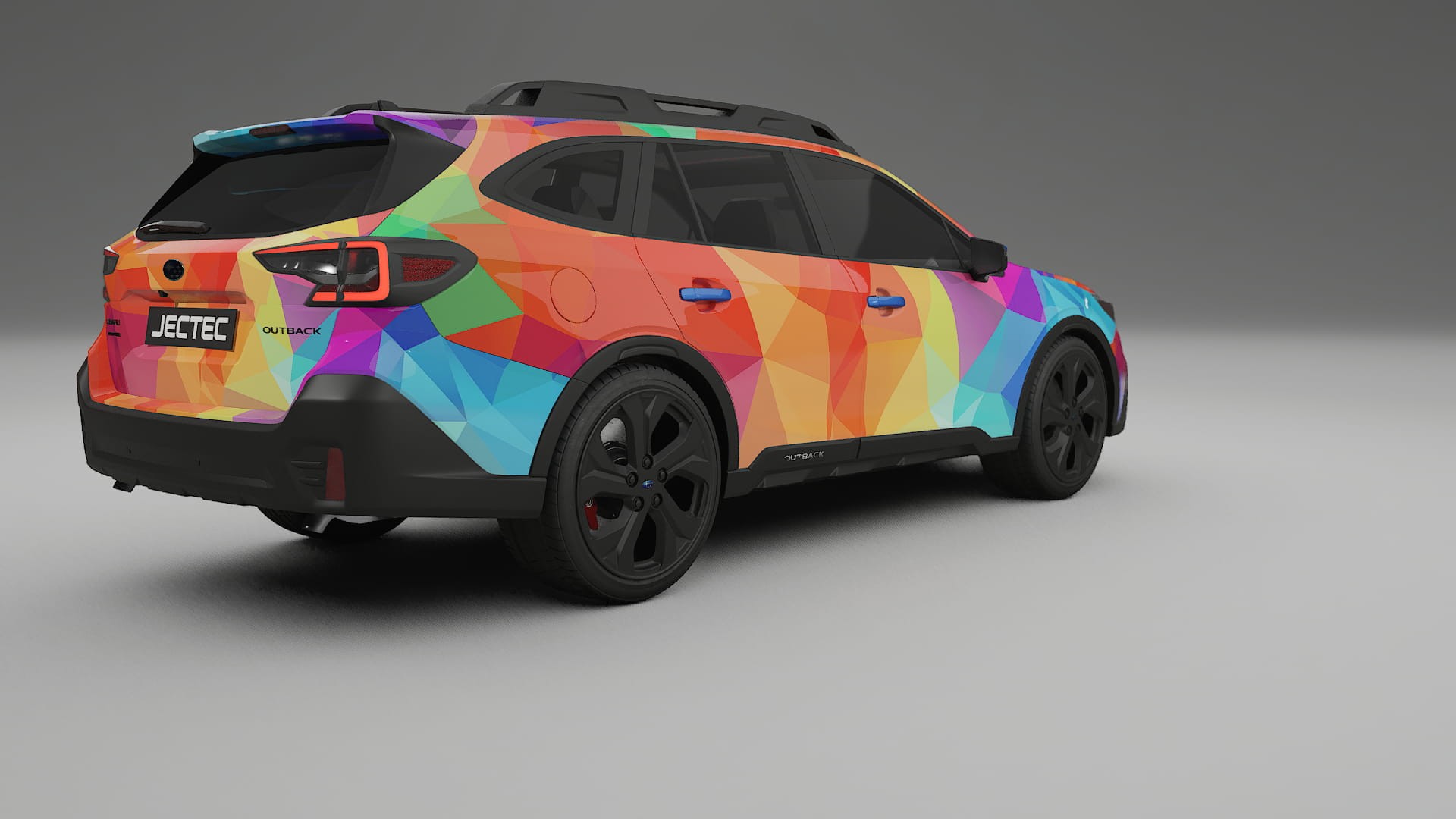 Subaru Outback VI BS prefacelift VECTOR VIBE – Designový Wrap PPF Fólie na auto - tisknutelný polyuretan