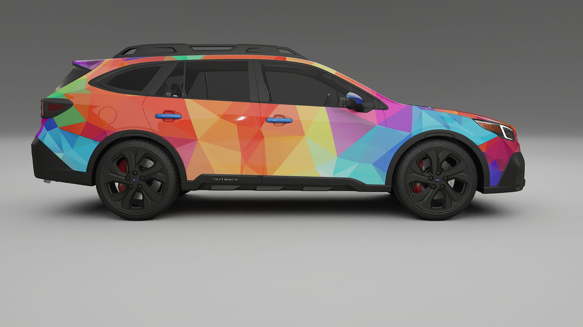 Subaru Outback VI BS prefacelift VECTOR VIBE – Designový Wrap PPF Fólie na auto - tisknutelný polyuretan