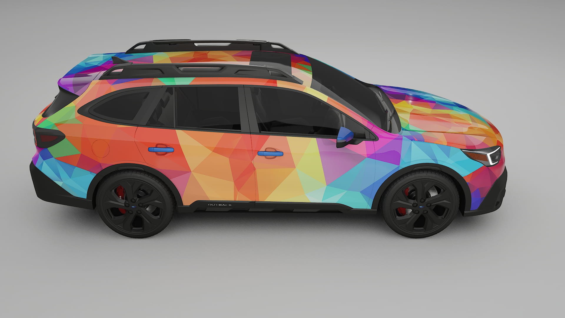 Subaru Outback VI BS prefacelift VECTOR VIBE – Designový Wrap PPF Fólie na auto - tisknutelný polyuretan