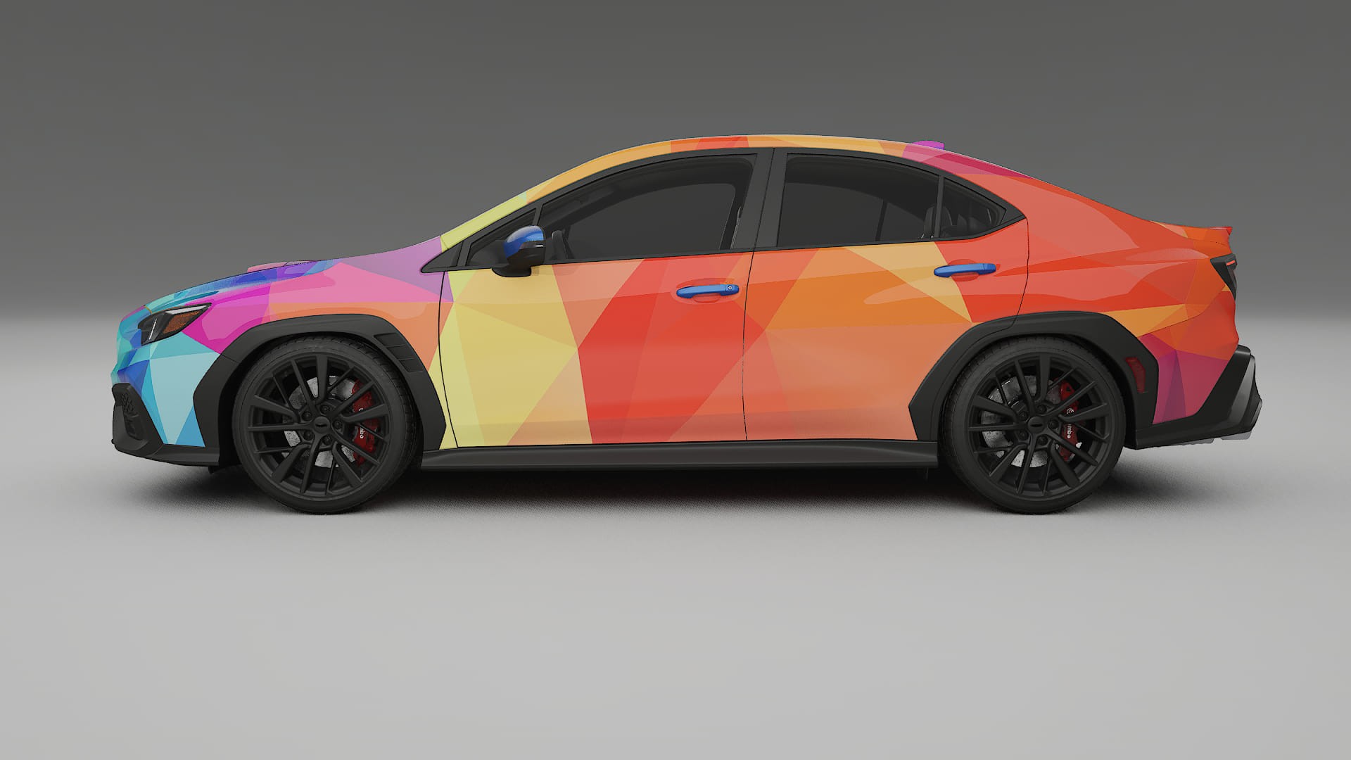 Subaru WRX VB VECTOR VIBE – Designový Wrap PPF Fólie na auto - tisknutelný polyuretan