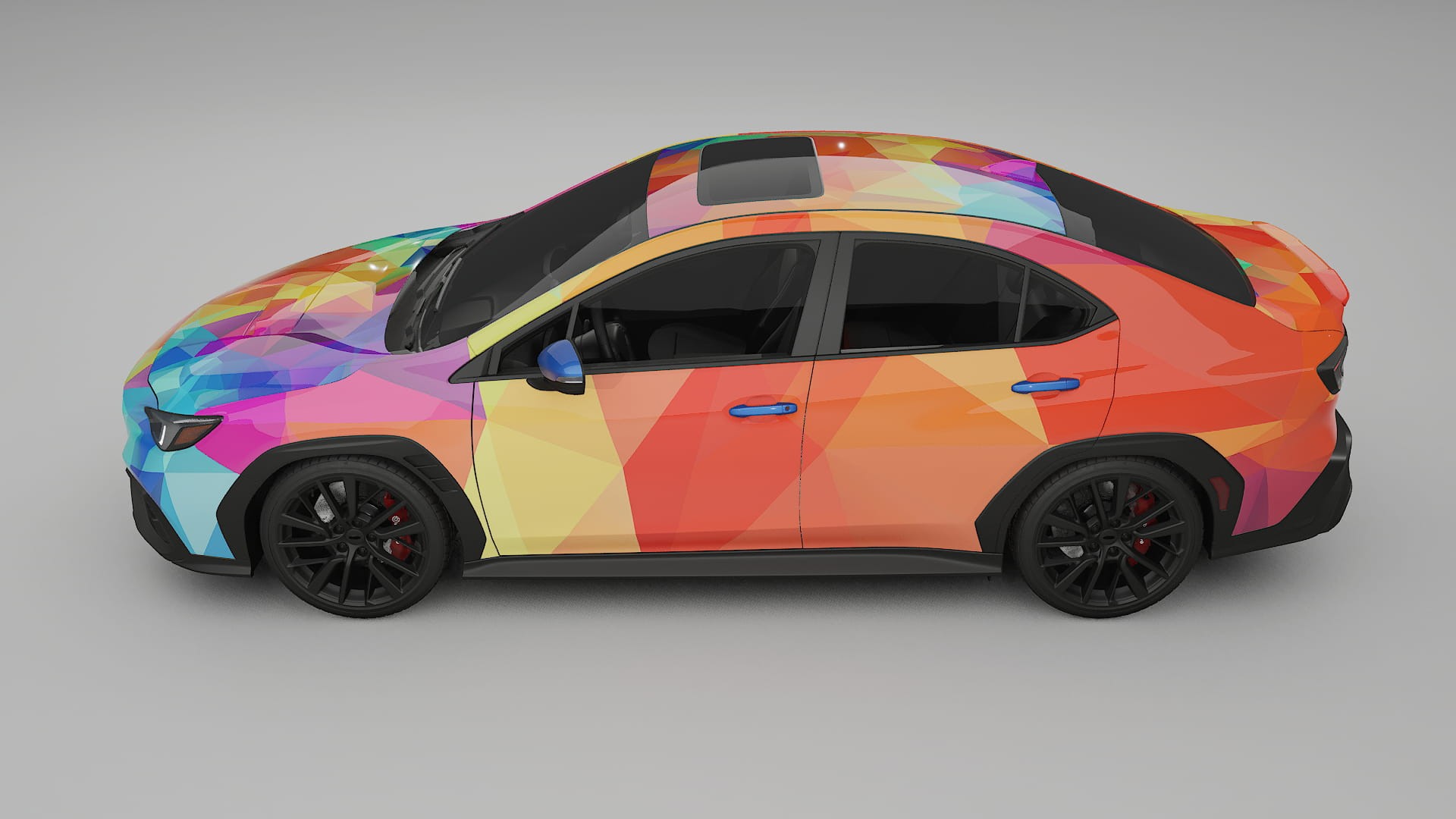 Subaru WRX VB VECTOR VIBE – Designový Wrap PPF Fólie na auto - tisknutelný polyuretan