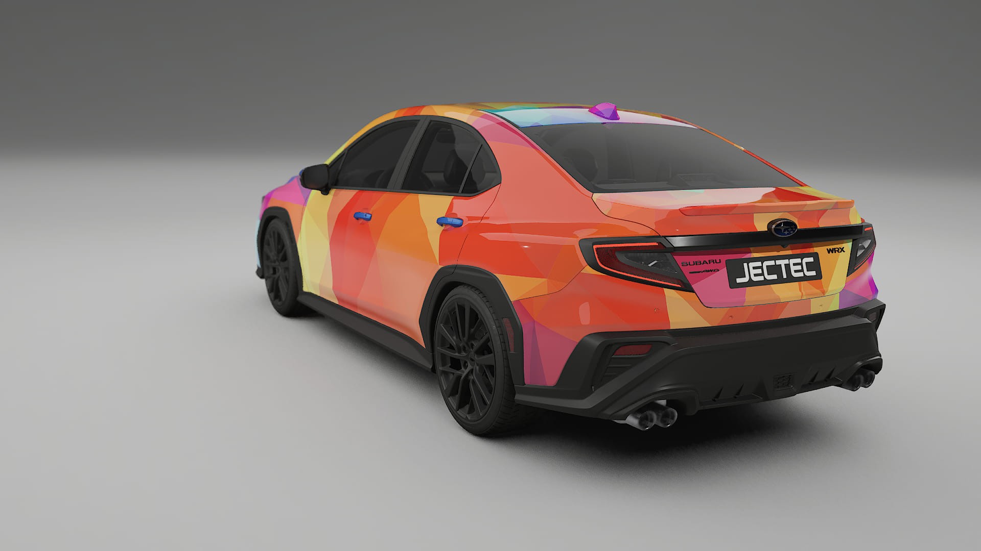 Subaru WRX VB VECTOR VIBE – Designový Wrap PPF Fólie na auto - tisknutelný polyuretan