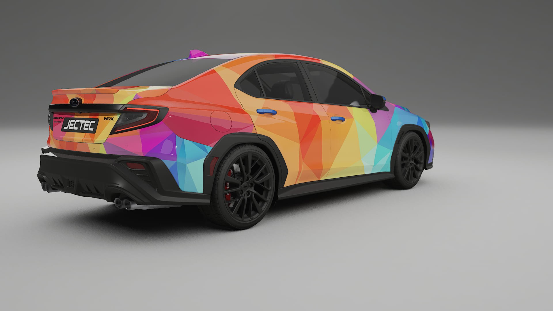 Subaru WRX VB VECTOR VIBE – Designový Wrap PPF Fólie na auto - tisknutelný polyuretan